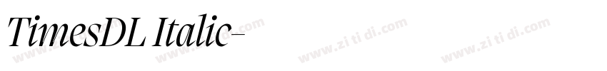 TimesDL Italic字体转换 TimesDL Italic字体转换